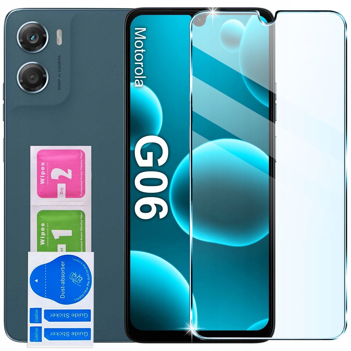 Szkło Hartowane 9H Szybka SZKIEŁKO OCHRONNE do Motorola G06 G06 Power