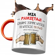 Kubki - Kubek Pomarańczowy Dla Mii Żony na Prezent z Nadrukiem ze Zdjęciem+ Opakowanie na prezent (wzór 01) - miniaturka - grafika 1