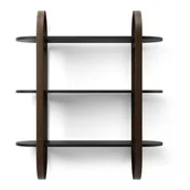 Półki do salonu - Czarna półka piętrowa w dekorze orzecha Bellwood – Umbra - miniaturka - grafika 1