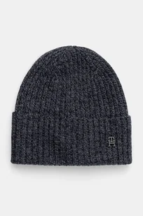 Tommy Hilfiger czapka wełniana kolor szary wełniana AM0AM12806 - Czapki męskie - miniaturka - grafika 1