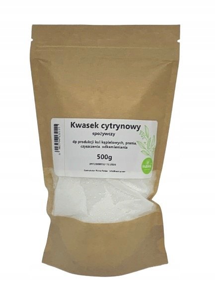 KWASEK CYTRYNOWY SPOŻYWCZY CZYSTY 500g