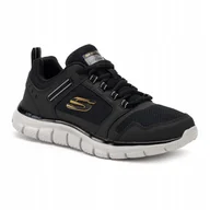 Buty sportowe męskie - Buty męskie Skechers Track Knockhill black/gold 42 Eu - miniaturka - grafika 1