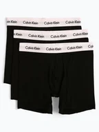 Majtki męskie - Calvin Klein Obcisłe bokserki pakowane po 3 szt. Mężczyźni Bawełna czarny jednolity, S - miniaturka - grafika 1
