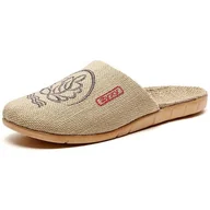 Kapcie męskie - Kapcie Męskie Lekkie Ogrodowe Stylowe Modne Domowe Szary Lotus 44/45 - miniaturka - grafika 1