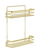 Półki łazienkowe - PÓŁKA NIAGARA PODWÓJNA ZŁOTY BISK - miniaturka - grafika 1