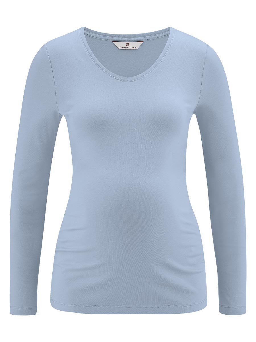 Damska bluzka z długim rękawem błękitne Bellybutton, r.XXL