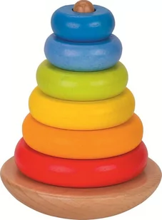 Goki Balansująca wieża z pierścieniami 58764 - Zabawki interaktywne dla dzieci - miniaturka - grafika 1