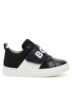 BOSS Sneakersy J52161 S Czarny - Buty dla chłopców - miniaturka - grafika 1