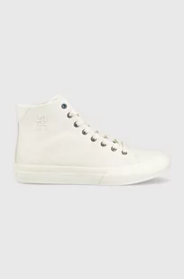 Tommy Hilfiger trampki TH HI VULC STREET VEG DYES męskie kolor biały FM0FM04544 - Trampki męskie - miniaturka - grafika 1
