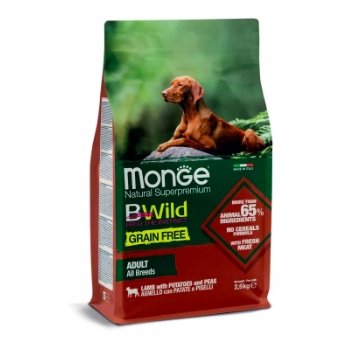 Monge BWild adult GF jagnięcina z ziemniakami 2,5kg