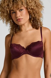 Hunkemöller Biustonosz usztywniany z fiszbinami Lace & Shine Fioletowy - Biustonosze - miniaturka - grafika 1