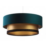 Lampy sufitowe - Zielono-złota lampa wisząca glamour nad stół - S423-Brasa - miniaturka - grafika 1