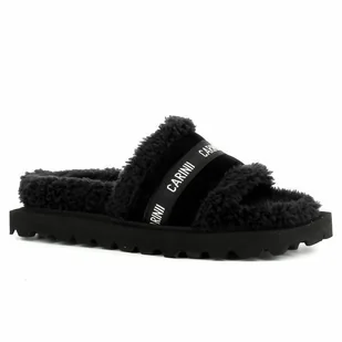 Klapki damskie z futerkiem CARINII - Carinii - Klapki i japonki damskie - miniaturka - grafika 1