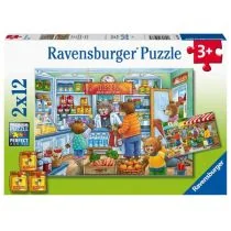 Ravensburger Puzzle 2 x 12 elementów. W supermarkecie - Puzzle - miniaturka - grafika 1