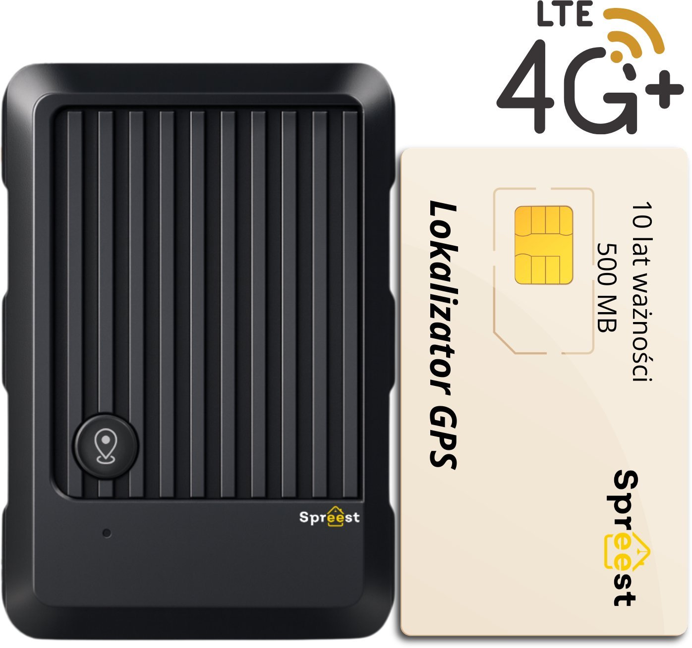 Spreest LOKALIZATOR GPS 4G DO AUTA SAMOCHÓD ROWER MAGNES + KARTA SIM NA 33 MIESIĘCY