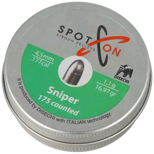 Śrut Spoton Sniper 4.5 mm, 175 szt. 1.10g/16.97gr - Amunicja do wiatrówek - miniaturka - grafika 1