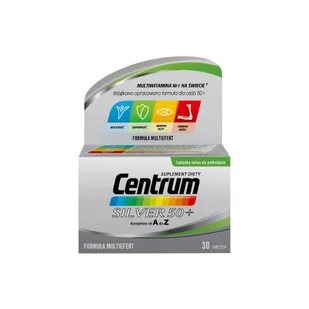 Centrum A-Z Silver 50+  30 tabletek - Witaminy i minerały - miniaturka - grafika 1