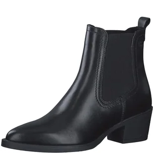 Tamaris Damskie sztyblety 1-25704-42, czarna skóra, 39 EU - Botki damskie - miniaturka - grafika 1