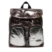 Plecaki - Plecak Nobo NBAG-L3250-C025 Stalowy Ze Srebrnym - miniaturka - grafika 1