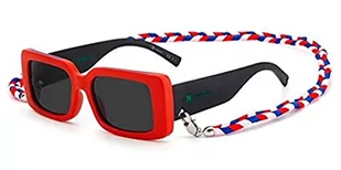 M MISSONI Damskie okulary przeciwsłoneczne MMI 0087/S, różowe czarne (0a4 Ir), 53, Rojo Black (0a4 Ir), 53 EU - Okulary przeciwsłoneczne - miniaturka - grafika 1