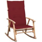 Fotele - Lumarko Fotel bujany z poduszką, bambusowy - miniaturka - grafika 1