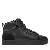 Sneakersy męskie - Sneakersy Calvin Klein Jeans Classic Cupsole Zip Mid In YM0YM01156 Czarny - miniaturka - grafika 1