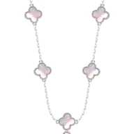 Naszyjniki - OPRAVA SREBRNY RODOWANY NASZYJNIK PIĘĆ KONICZYNEK 925 - 1,3MM - miniaturka - grafika 1