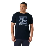 Koszulki męskie - Męska koszulka z krótkim rękawem Helly Hansen Shoreline T-shirt 3.0 navy - M - miniaturka - grafika 1