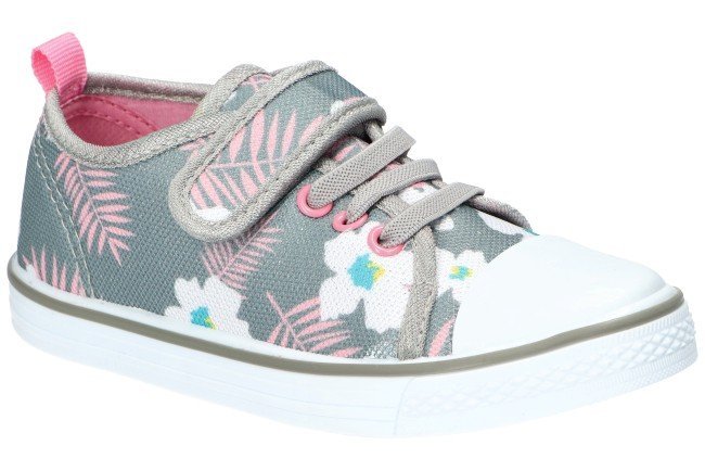 AMERICAN CLUB TEN141 TENISÓWKI TRAMPKI DZIECIĘCE WKŁADKA SKÓRZANA RZEP GREY 30