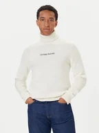 Swetry męskie - Guess Jeans Golf M5BR58 Z0561 Écru Regular Fit - miniaturka - grafika 1