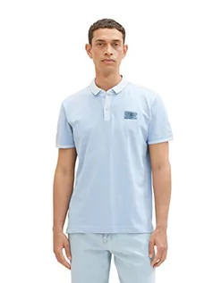 Koszulki męskie - TOM TAILOR Męska koszulka polo, 26320-Stonington Blue, M 1036428, 26320 - Stonington Blue, M - grafika 1