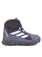Buty trekkingowe dziecięce - adidas Trekkingi Terrex Snow Cw JR4190 Fioletowy - miniaturka - grafika 1