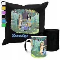 Gadżety dla niej i dla niego - Zestaw Kubek Magiczny + Poszewka Z Poduszką- Niebieski Ey Bajki Prezent + I - miniaturka - grafika 1