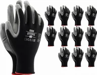 Rękawice robocze - Reis Rękawice robocze / czarno-szare / RTEPO_BS - 12 szt. 10 - XL - miniaturka - grafika 1