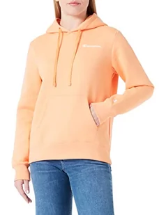Champion Damska bluza z kapturem Legacy American Classics Powerblend z małym logo, pomarańczowa, XS - Bluzy damskie - miniaturka - grafika 1