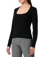 Swetry damskie - United Colors of Benetton Sweter damski, czarny 100, XS - miniaturka - grafika 1
