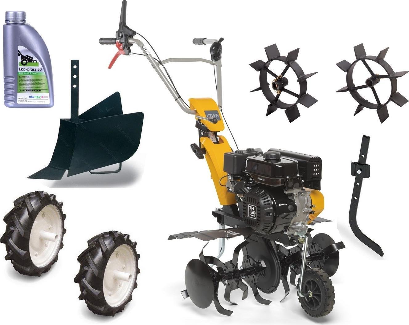 Stiga Glebogryzarka SRC 775 RG STIGA Spalinowa + 6-elementowy zestaw akcesoriów