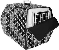 Transportery dla kotów - Chaba CHABA OCIEPLACZ NA TRANS.2/BLACK FASHION 60x39x34cm - miniaturka - grafika 1