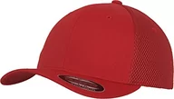 Czapki damskie - Flexfit Tactel Mesh czapka z daszkiem dla kobiet i mężczyzn, czerwony, S/M 6533 - miniaturka - grafika 1