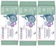 Chusteczki nawilżane - Chusteczki nawilżane Cleanic Baby ECO Pure Water 50 szt. x 3 - miniaturka - grafika 1