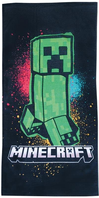 Ręcznik kąpielowy Minecraft 70 x 140 cm Halantex 100% bawełna creeper
