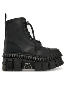 NEW ROCK Glany M-WALL083CCT-S6 Czarny - Glany damskie - miniaturka - grafika 1