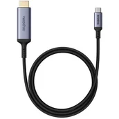 Kable - Kabel przewód USB-C - HDMI 8K 60Hz elastyczny wytrzymały 1.5m czarny - miniaturka - grafika 1