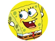 Ciasta i półprodukty do ciast - Dekoracyjny opłatek tortowy Spongebob - 20 cm - miniaturka - grafika 1
