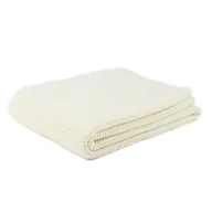 Koce - Koc dziany emma 130x170 naturalny wyroby rehabilitacyjne z dzianin wełnianych klasa i, reguła 1 pościelowe wyroby rozgrzewające - Koc - miniaturka - grafika 1