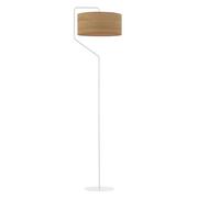 Lampy stojące - Lampa stojąca do pokoju, Tesallia eco, 45x156 cm, klosz dąb sonoma - miniaturka - grafika 1