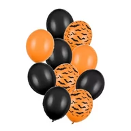 Halloween - Zestaw balonów na HALLOWEEN nietoperz 10 sztuk - miniaturka - grafika 1