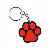 Breloki - Breloczek Łapa Psa Kota Brelok łapka Czerwony - miniaturka - grafika 1