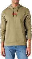 Bluzy męskie - WRANGLER HOODIE MOSS GREEN W6X5HA330 L - miniaturka - grafika 1