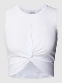 Koszulki i topy damskie - Top krótki z wiązanym detalem model ‘TWIGGI’ - miniaturka - grafika 1